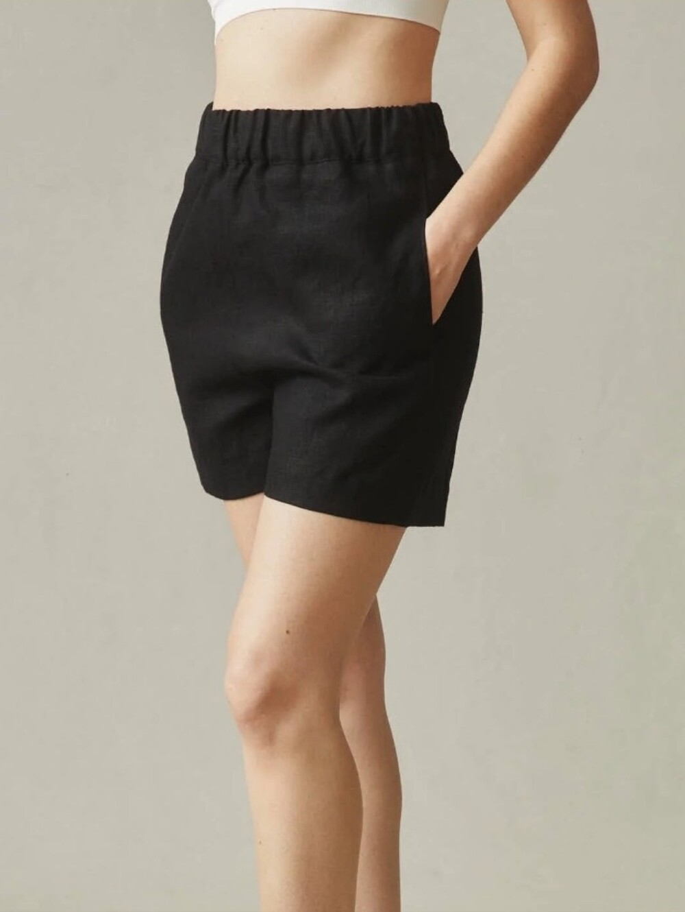 H&M Premium Linen Shorts